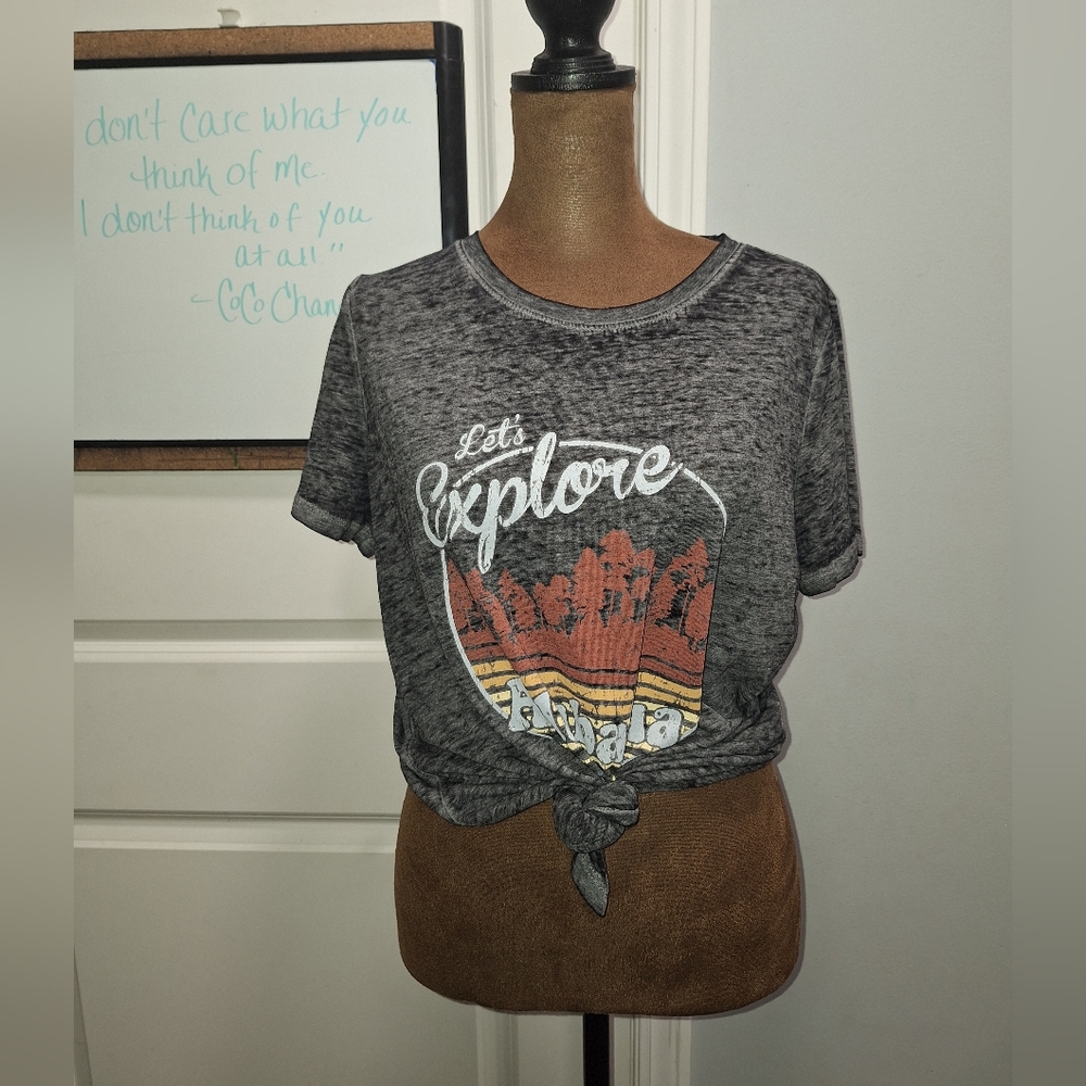 Women's Gray Graphic Tee